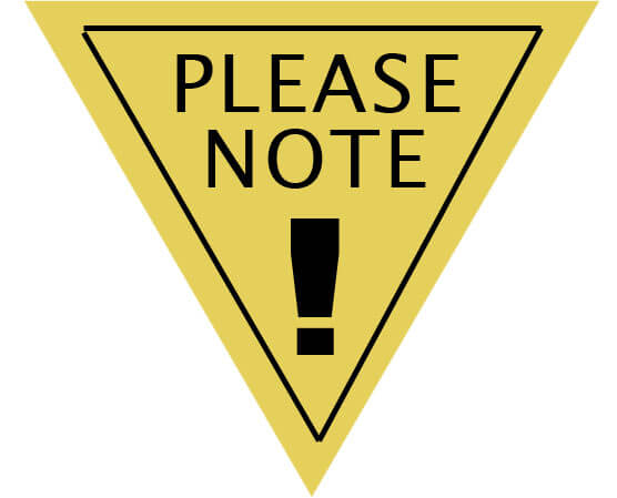 Please note
