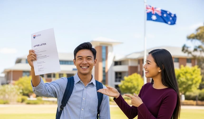 Offer letter from Australian University